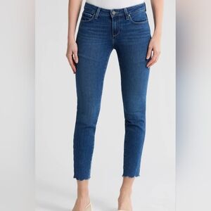 Paige Verdugo Skinny Ankle Jeans In Jubilee Distressed Wash Sz 27